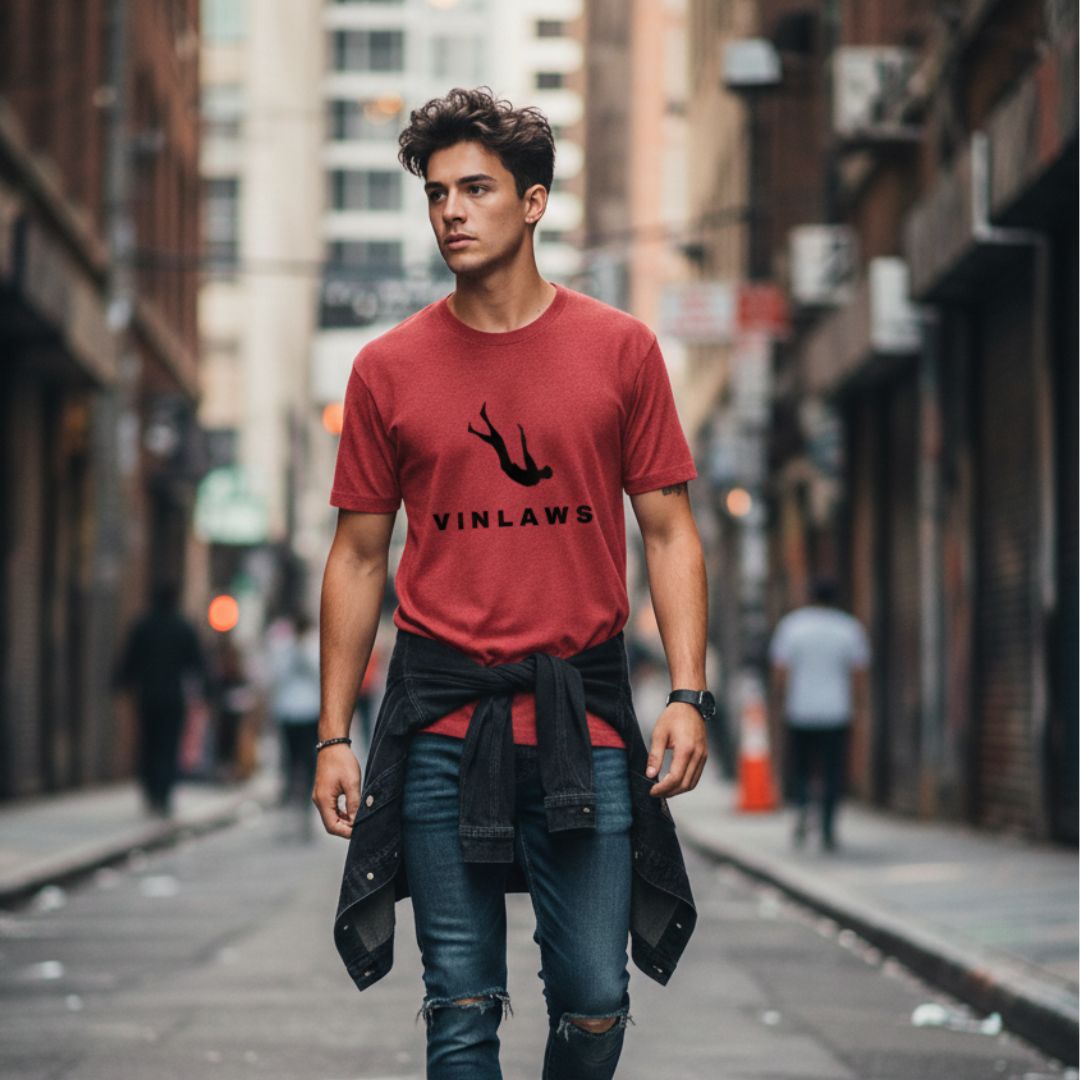 vinlaws “falling silence” oversized tee